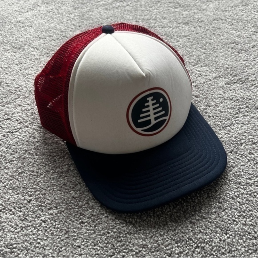 Burton Red White Blue Trucker SnapBack Hat